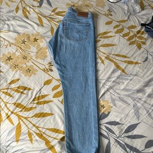 Levi's Light Blue Denim with Brown Leather Patch